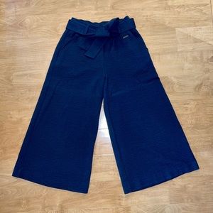 SWEATY BETTY Enso Culottes Wide Leg Cropped Pants Blue Size XS